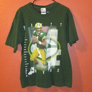 NFL Packers Shirt Pro Player 1996 Woman Large Green White Yellow Favre Shirt